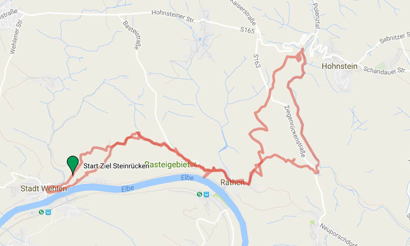 Wehlen - Bastei - Hockstein - Schwedenlöcher - Wehlen